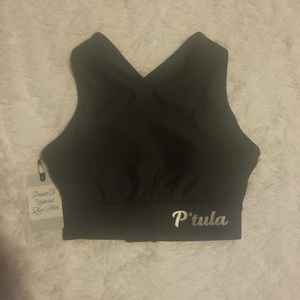 P'tula black crop top